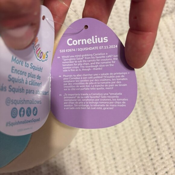 Cornelius 10" Cow Squishmallow - Picture 2 of 2